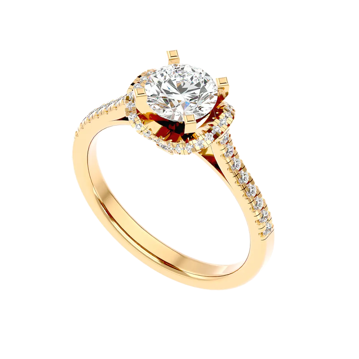 Custom Made Crest Moissanite Ring by Solitairz Affair