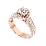 Custom Made Geweldig Halo Moissanite Ring by Solitairz Affair