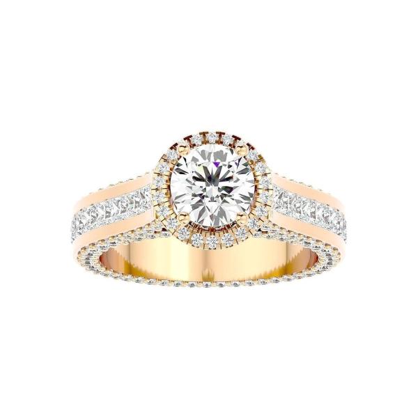 Custom Made Geweldig Halo Moissanite Ring by Solitairz Affair