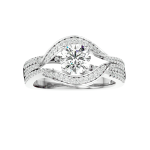 Custom Made Beguile Moissanite Ring by Solitairz Affair