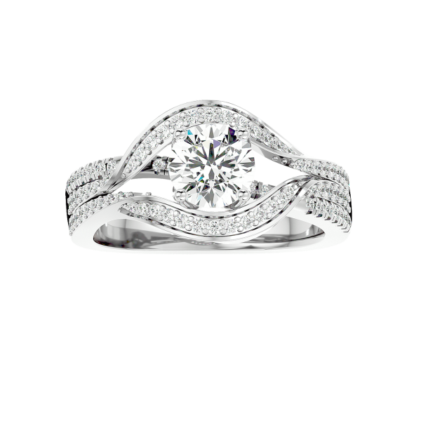 Custom Made Beguile Moissanite Ring by Solitairz Affair