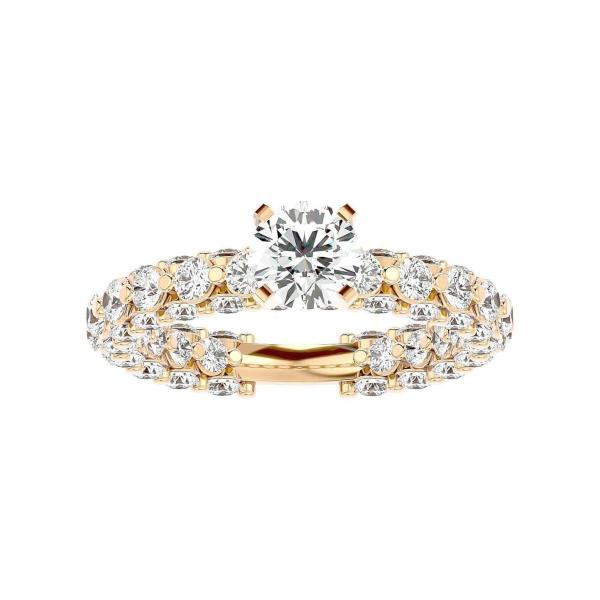 Custom Made Brillar Moissanite Ring by Solitairz Affair