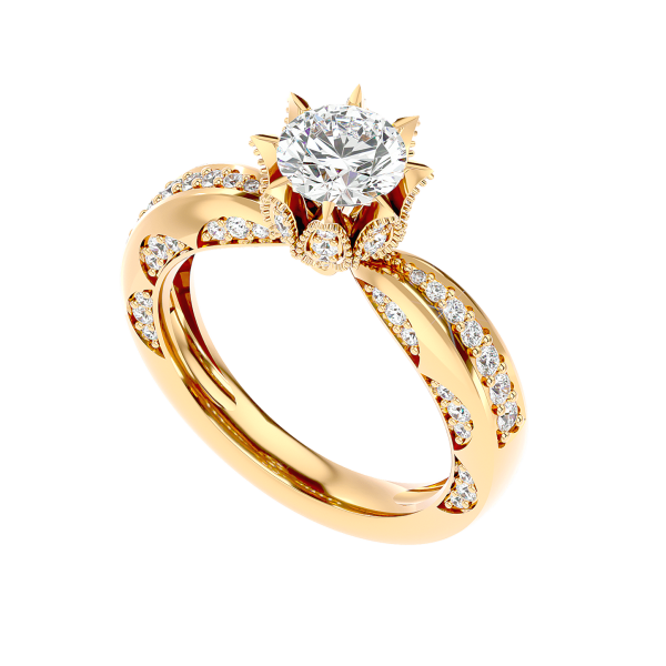 Custom Made Floreale Moissanite Ring by Solitairz Affair