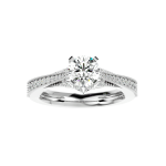 Custom Made Belza Moissanite Ring by Solitairz Affair