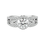 Custom Made Cuerda Moissanite Ring by Solitairz Affair