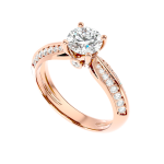 Custom Made Printsessa Moissanite Ring by Solitairz Affair