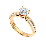 Custom Made Printsessa Moissanite Ring by Solitairz Affair