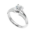 Custom Made Galanta Moissanite Ring by Solitairz Affair