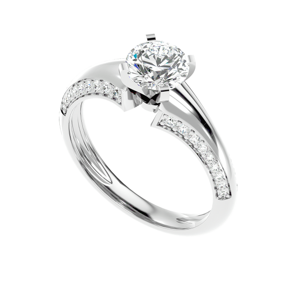 Custom Made Galanta Moissanite Ring by Solitairz Affair