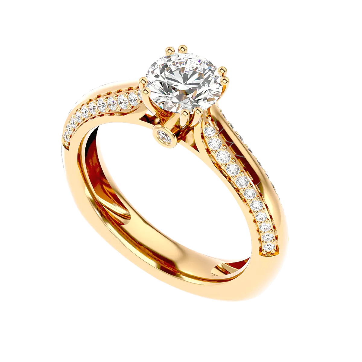 Custom Made Elegans Moissanite Ring by Solitairz Affair