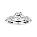 Custom Made Elegans Moissanite Ring by Solitairz Affair