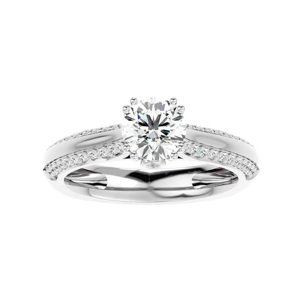 Custom Made Elegans Moissanite Ring by Solitairz Affair