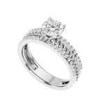 Custom Made Moissanite Ring by Solitaire Affair