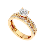 Custom Made Moissanite Ring by Solitaire Affair