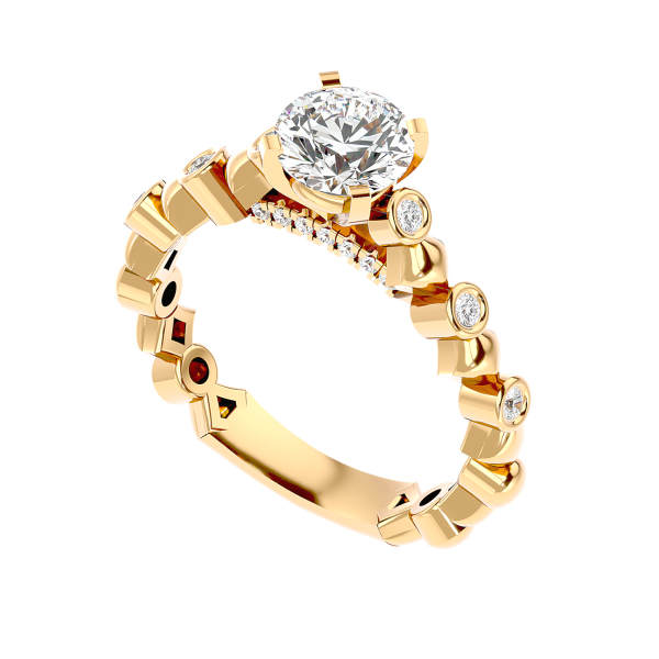 Custom Made Blase Moissanite Ring by Solitairz Affair