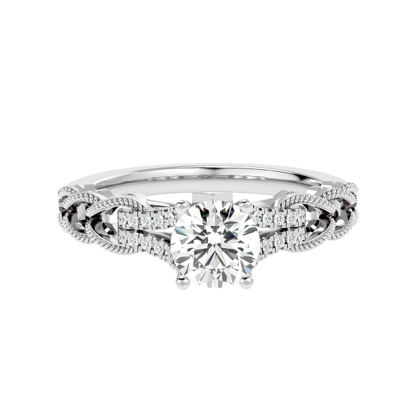 Custom Made Loop Moissanite Ring by Solitairz Affair