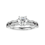 Custom Made Loop Moissanite Ring by Solitairz Affair