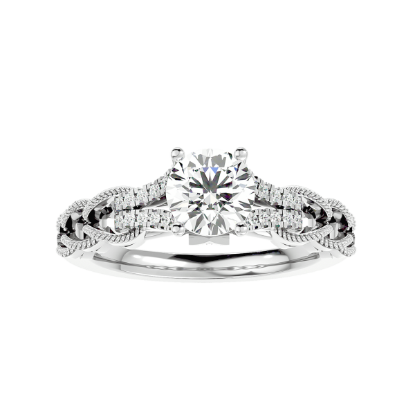 Custom Made Loop Moissanite Ring by Solitairz Affair