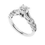 Custom Made Loop Moissanite Ring by Solitairz Affair