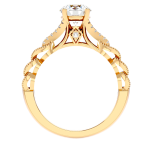 Custom Made Loop Moissanite Ring by Solitairz Affair