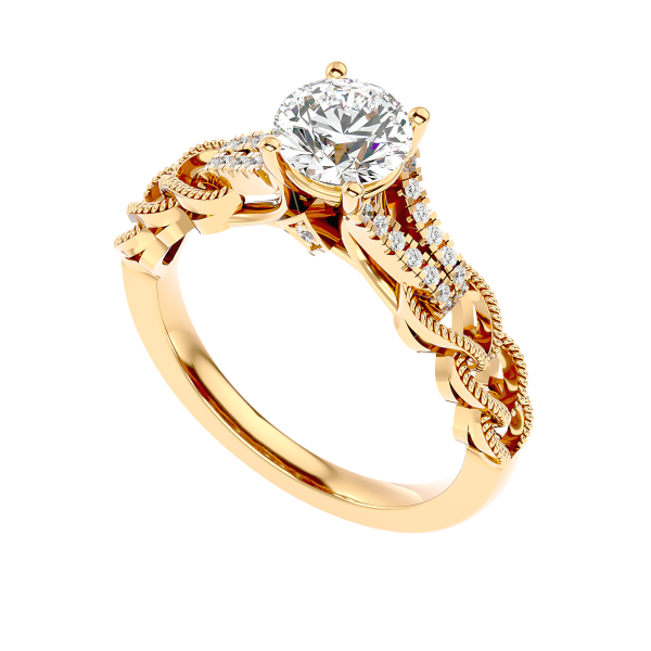 Custom Made Loop Moissanite Ring by Solitairz Affair