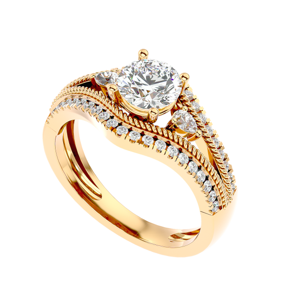 Custom Made Auge Moissanite Ring by Solitairz Affair