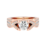 Custom Made Kneeler Moissanite Ring by Solitairz Affair