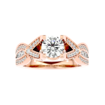 Custom Made Kneeler Moissanite Ring by Solitairz Affair