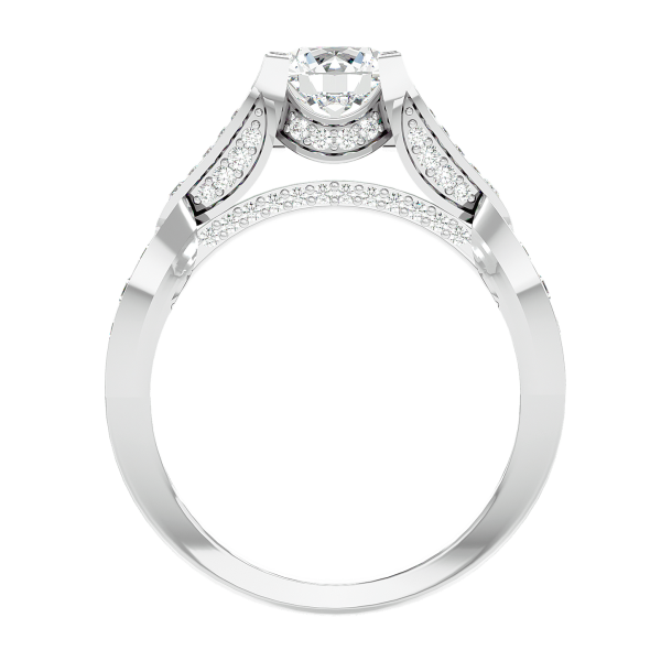 Custom Made Kneeler Moissanite Ring by Solitairz Affair