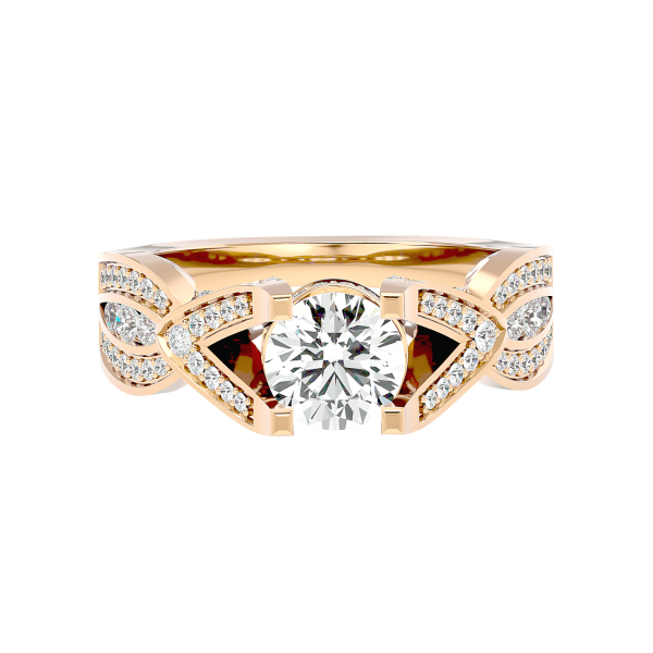 Custom Made Kneeler Moissanite Ring by Solitairz Affair