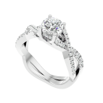 Custom Made Infinitus Moissanite Ring by Solitairz Affair