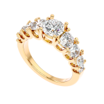 Custom Made Kruna Moissanite Ring by Solitairz Affair