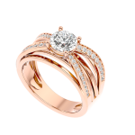 Custom Made Cruzar Moissanite Ring by Solitairz Affair