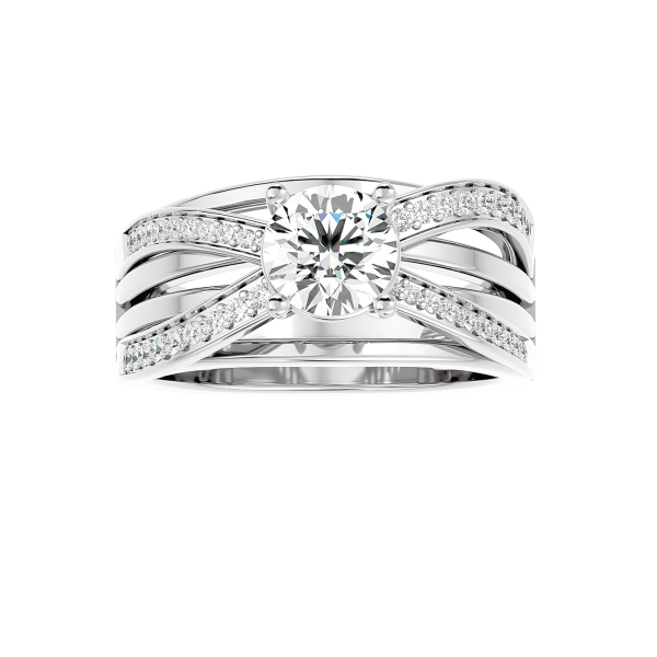 Custom Made Cruzar Moissanite Ring by Solitairz Affair