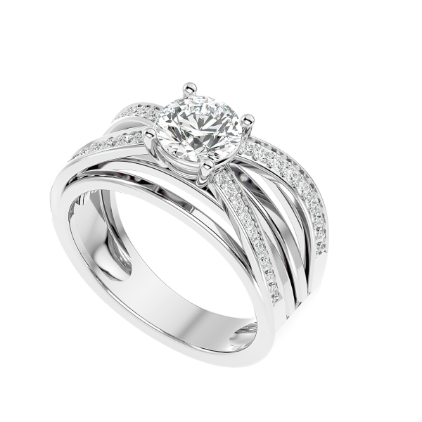 Custom Made Cruzar Moissanite Ring by Solitairz Affair