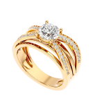 Custom Made Cruzar Moissanite Ring by Solitairz Affair