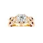 Custom Made Mesha Halo Moissanite Ring by Solitairz Affair