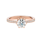 Custom Made Classique Moissanite Ring by Solitairz Affair