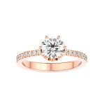 Custom Made Classique Moissanite Ring by Solitairz Affair