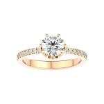 Custom Made Classique Moissanite Ring by Solitairz Affair