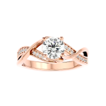 Custom Made Interwoven 65 Pointer Moissanite Ring by Solitairz Affair