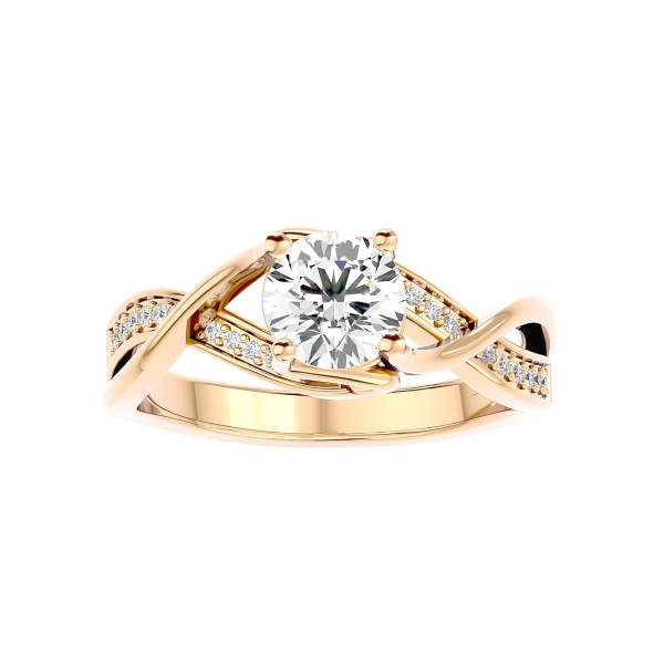 Custom Made Interwoven 65 Pointer Moissanite Ring by Solitairz Affair