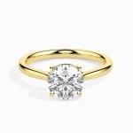 Custom Made Solitaire Engagement Moissanite Ring by Solitairz Affair