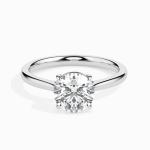 Custom Made Solitaire Engagement Moissanite Ring by Solitairz Affair