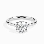 Custom Made 2 Carat Moissanite Willa Solitaire Ring by Solitairz Affair