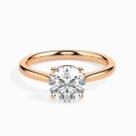 Custom Made Solitaire Engagement Moissanite Ring by Solitairz Affair