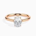 Custom Made Solitaire Engagement Moissanite Ring by Solitairz Affair