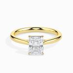 Custom Made Solitaire Engagement Moissanite Ring by Solitairz Affair