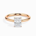 Custom Made Solitaire Engagement Moissanite Ring by Solitairz Affair