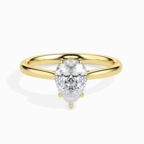 Custom Made Sole Solitaire Engagement Moissanite Ring by Solitairz Affair